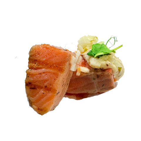 Halstrad gravad regnbågslax